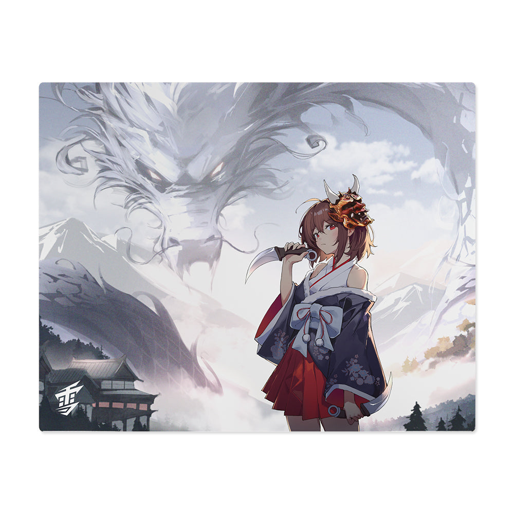Yuki Aim(ユキエイム) ガラスマウスパッド Glass Mousepad Oni 2.0 
