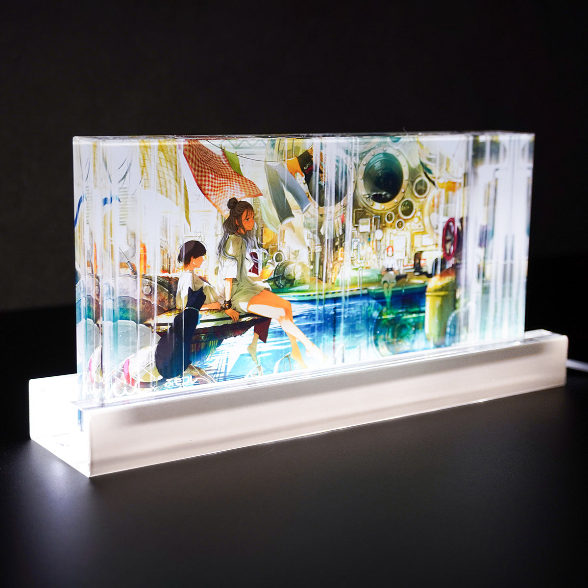 ふもコレSeasons × 前田ミック  LEDスタンド付きアクリルブロック 夏
