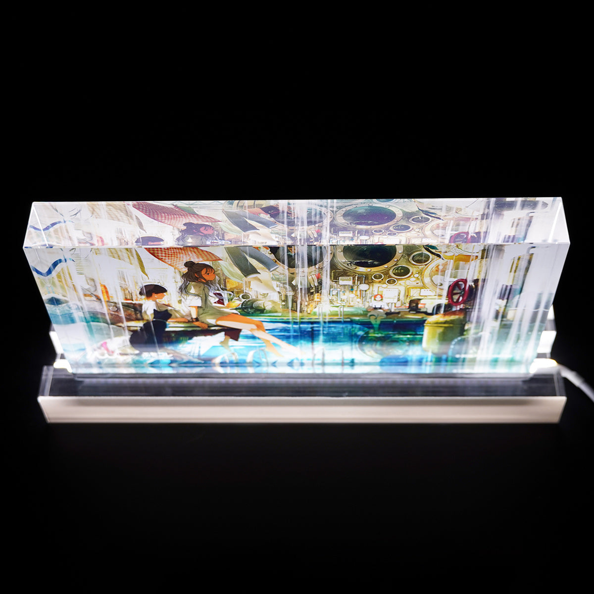 ふもコレSeasons × 前田ミック  LEDスタンド付きアクリルブロック 夏