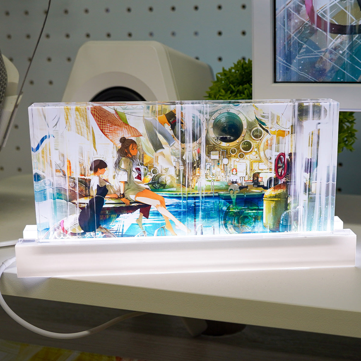 ふもコレSeasons × 前田ミック  LEDスタンド付きアクリルブロック 夏
