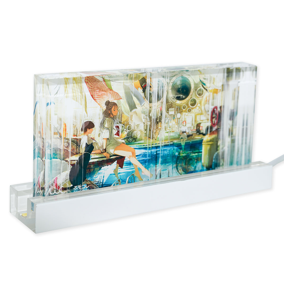 ふもコレSeasons × 前田ミック  LEDスタンド付きアクリルブロック 夏