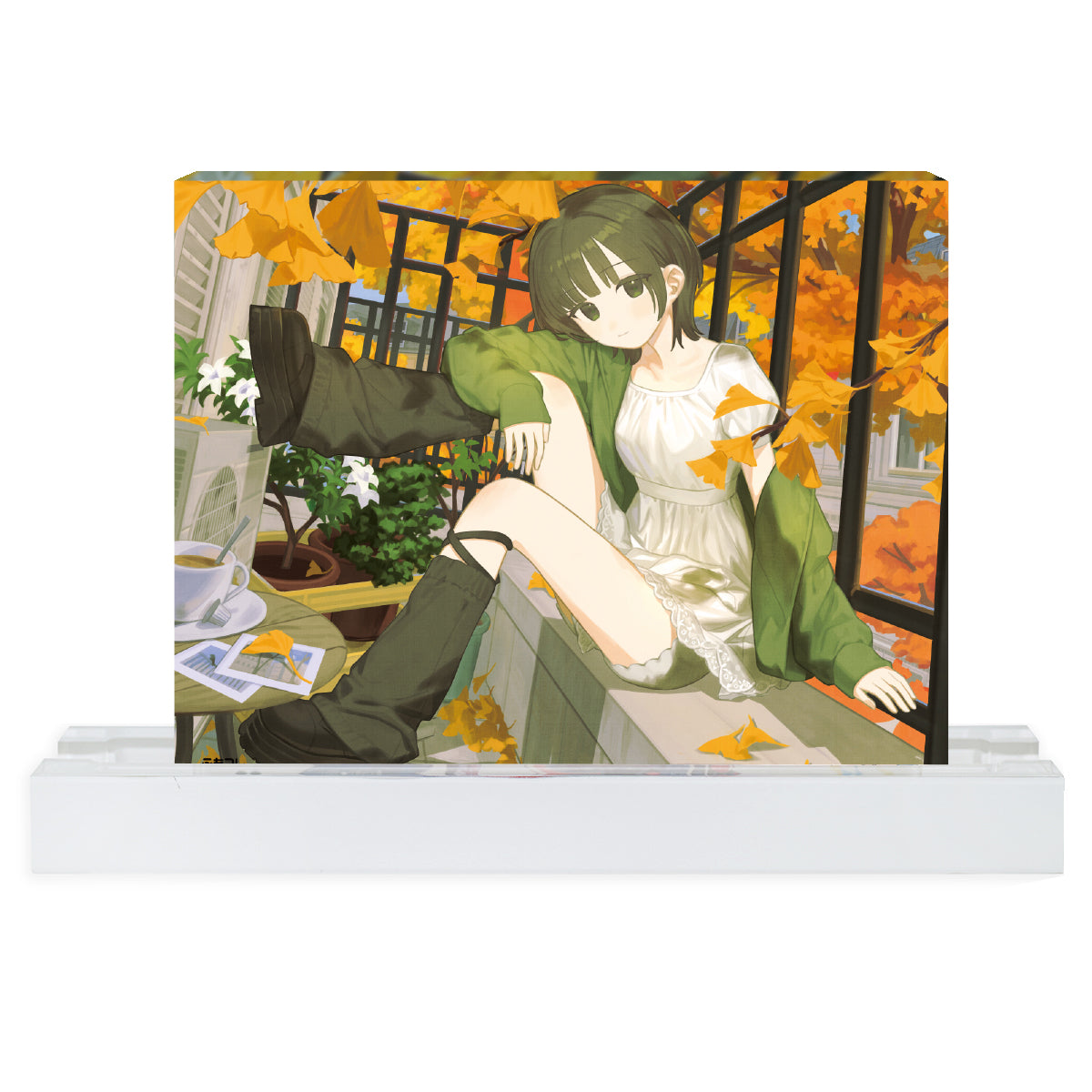 ふもコレSeasons × あすぱら  LEDスタンド付きアクリルブロック 25秋