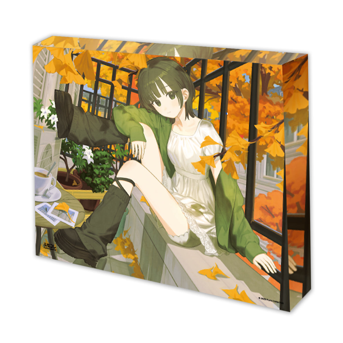 ふもコレSeasons × あすぱら  LEDスタンド付きアクリルブロック 25秋
