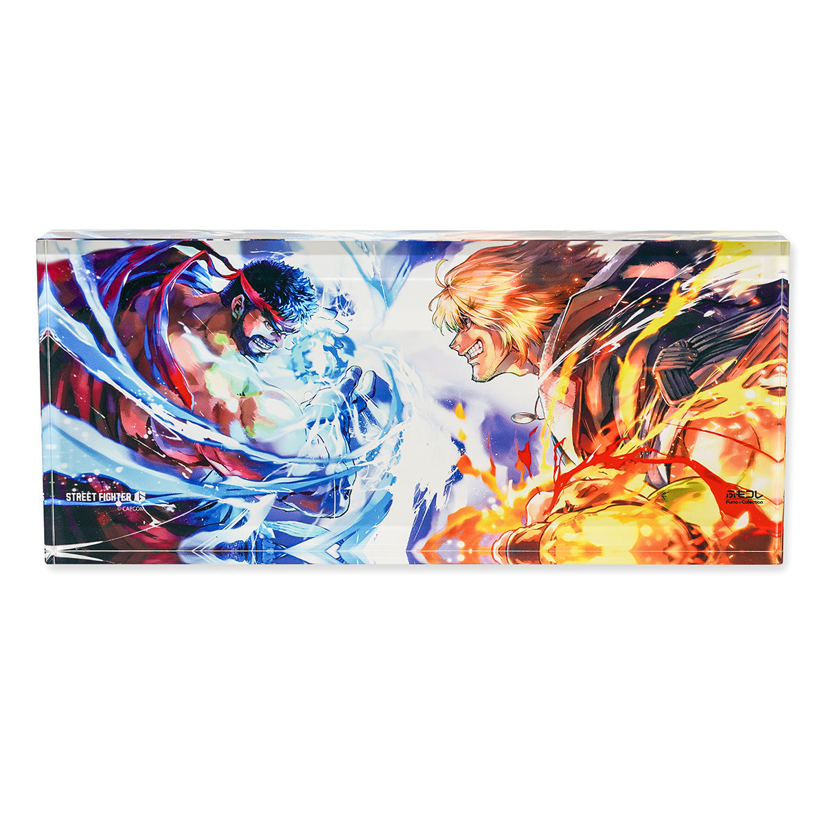 ふもコレ × STREET FIGHTER 6 LEDスタンド付きアクリルブロック リュウVSケン