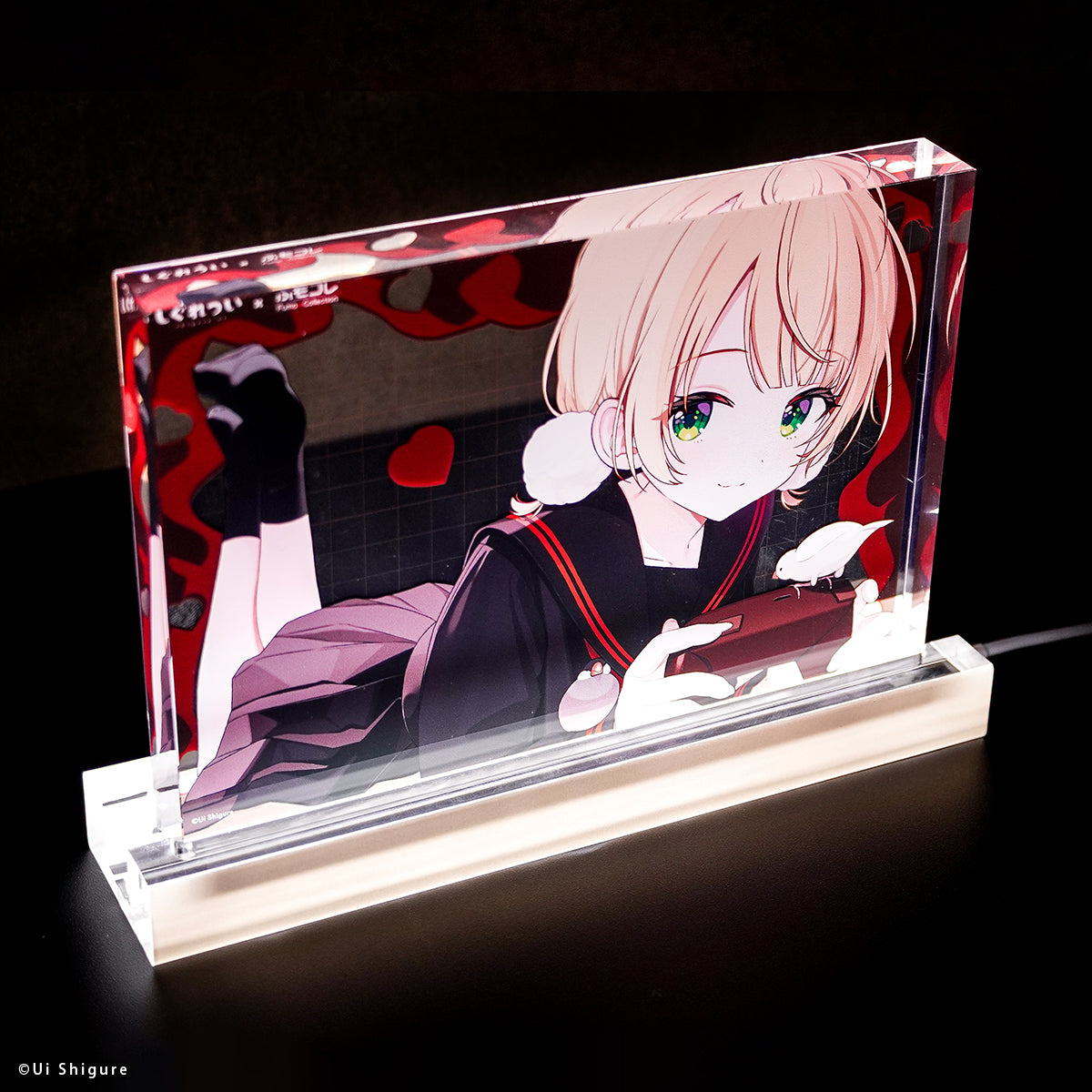 しぐれうい × ふもコレ LEDスタンド付きアクリルブロック