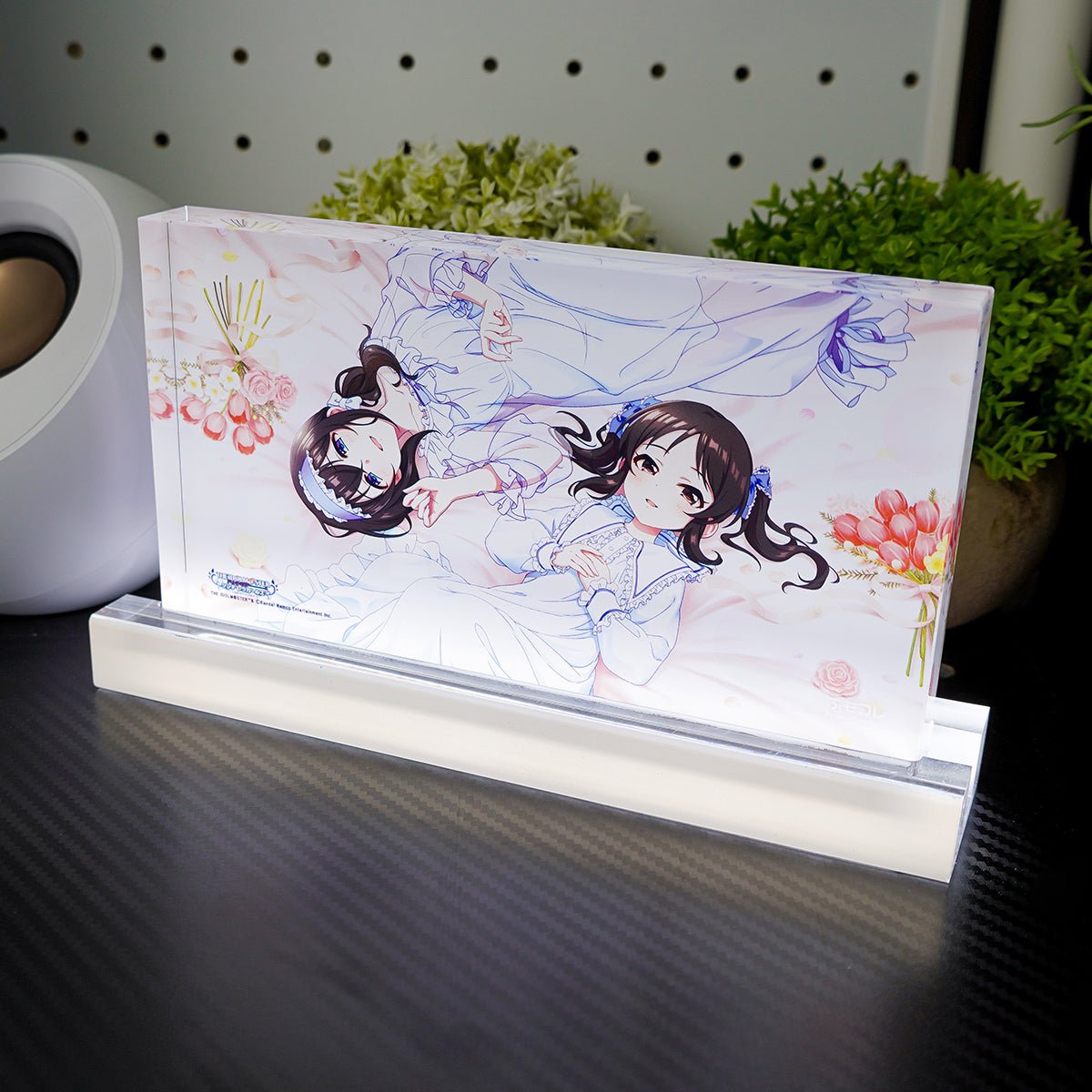 ふもコレ × アイドルマスター シンデレラガールズ LEDスタンド付きアクリルブロック  鷺沢文香＆橘ありす