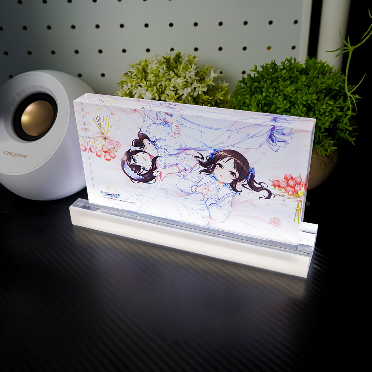 ふもコレ × アイドルマスター シンデレラガールズ LEDスタンド付きアクリルブロック  鷺沢文香＆橘ありす