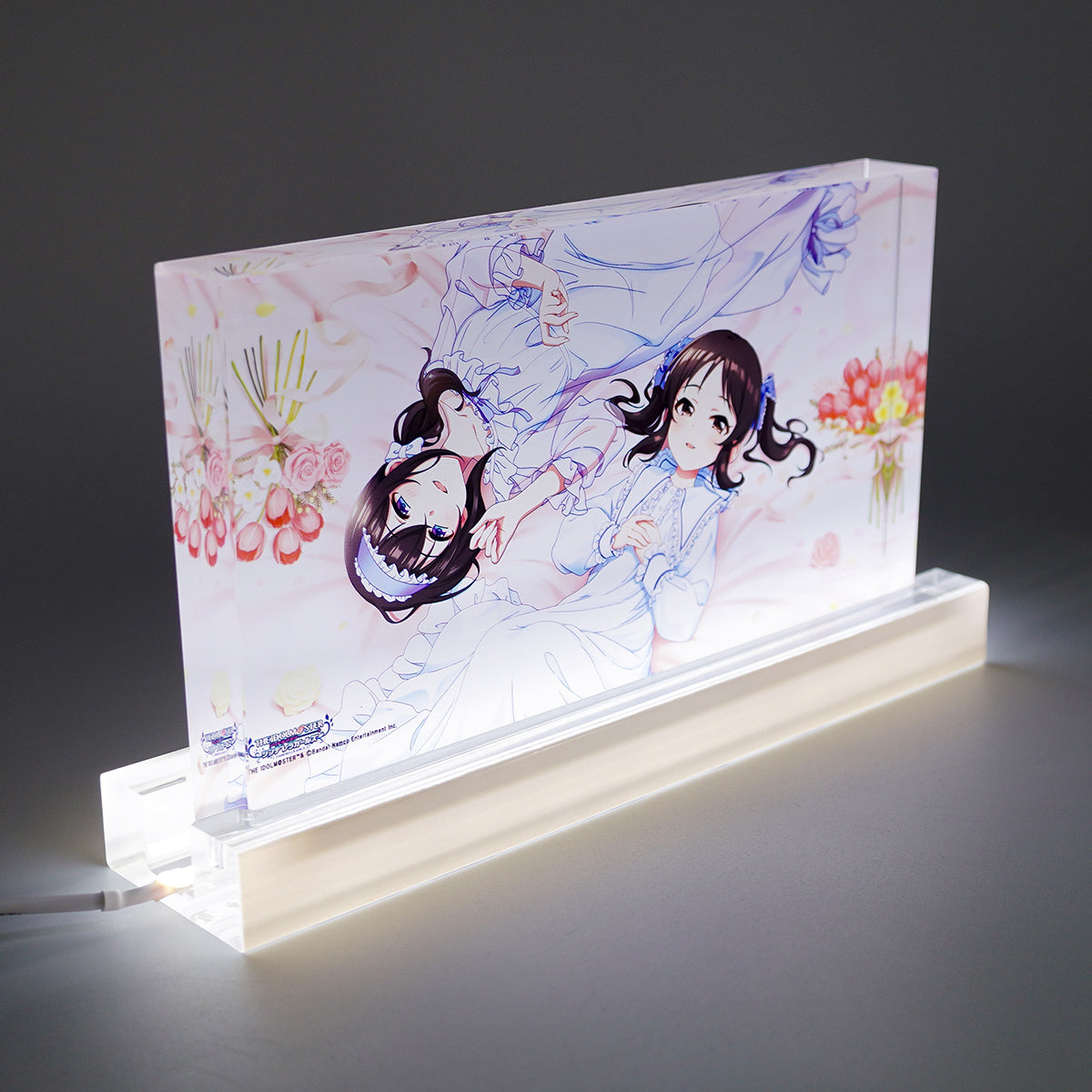 ふもコレ × アイドルマスター シンデレラガールズ LEDスタンド付きアクリルブロック  鷺沢文香＆橘ありす