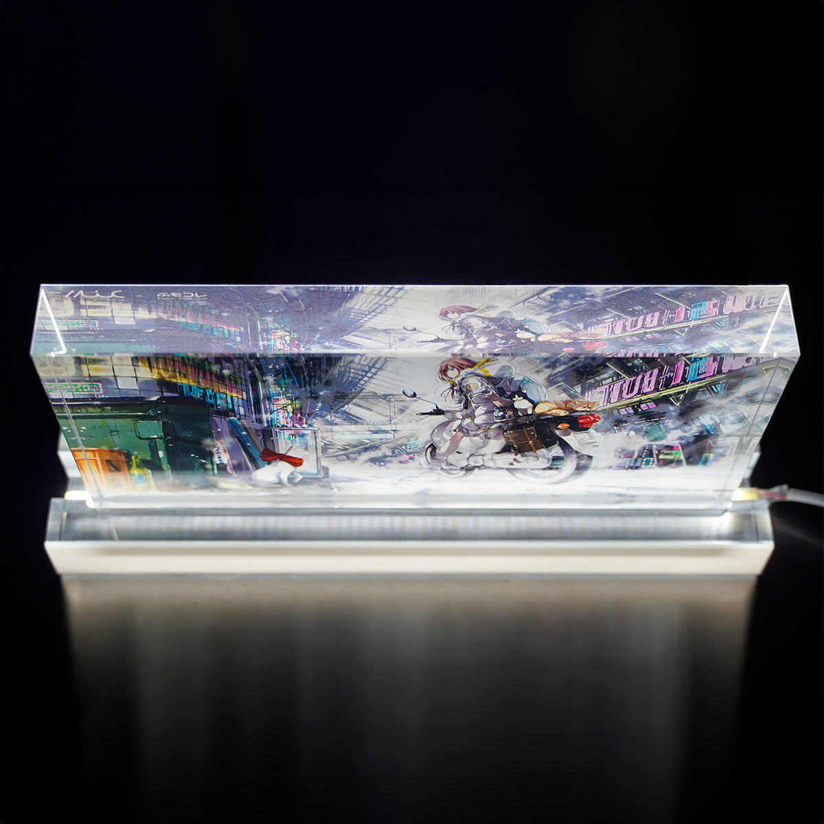 ふもコレSEASONS × 前田ミック  LEDスタンド付きアクリルブロック 冬