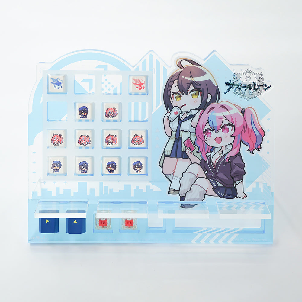 ふもコレ×アズールレーン アクリルキーボードスタンド ブレマートン＆ボルチモアモデル