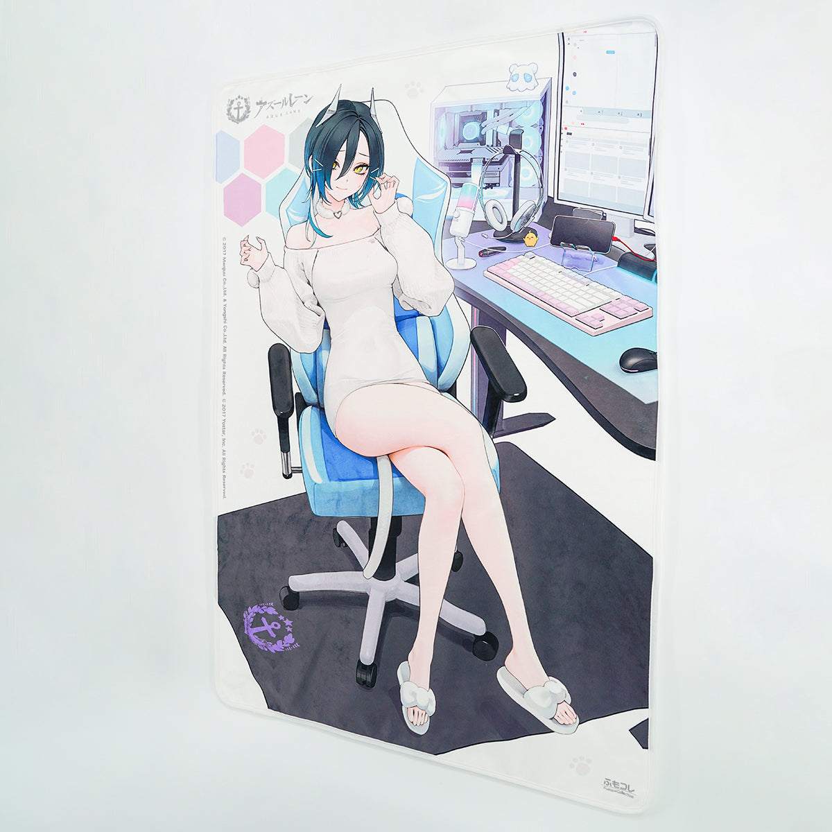 ふもコレ×アズールレーン 特大ブランケット ウルリッヒ・フォン・フッテン