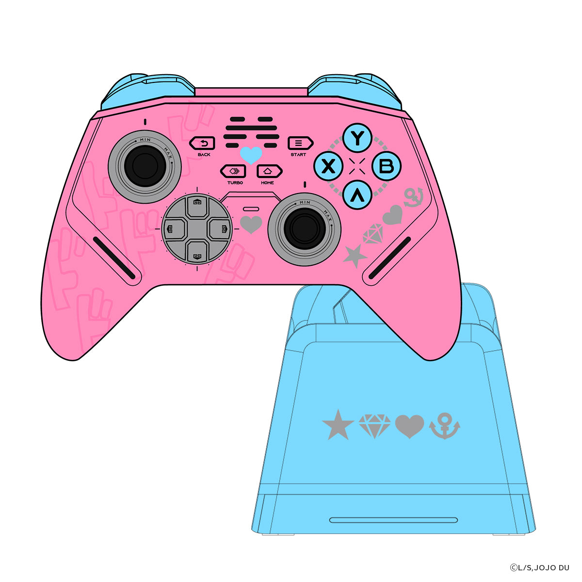 ジョジョの奇妙な冒険 ダイヤモンドは砕けない コラボレーション コントローラー(ゲームパッド)