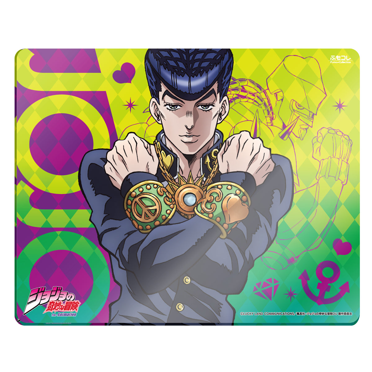 ジョジョの奇妙な冒険 ダイヤモンドは砕けない コラボレーション ガラスマウスパッド Dream Gamer 浮【他商品との同梱不可】