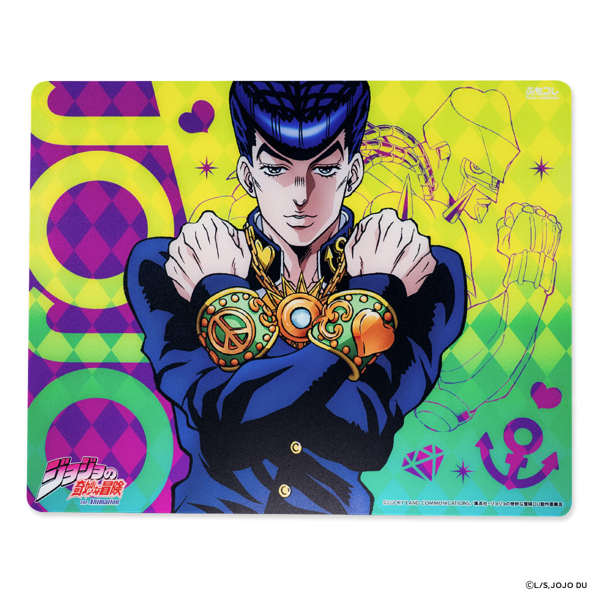 ジョジョの奇妙な冒険 ダイヤモンドは砕けない コラボレーション ガラスマウスパッド Dream Gamer 浮【他商品との同梱不可】