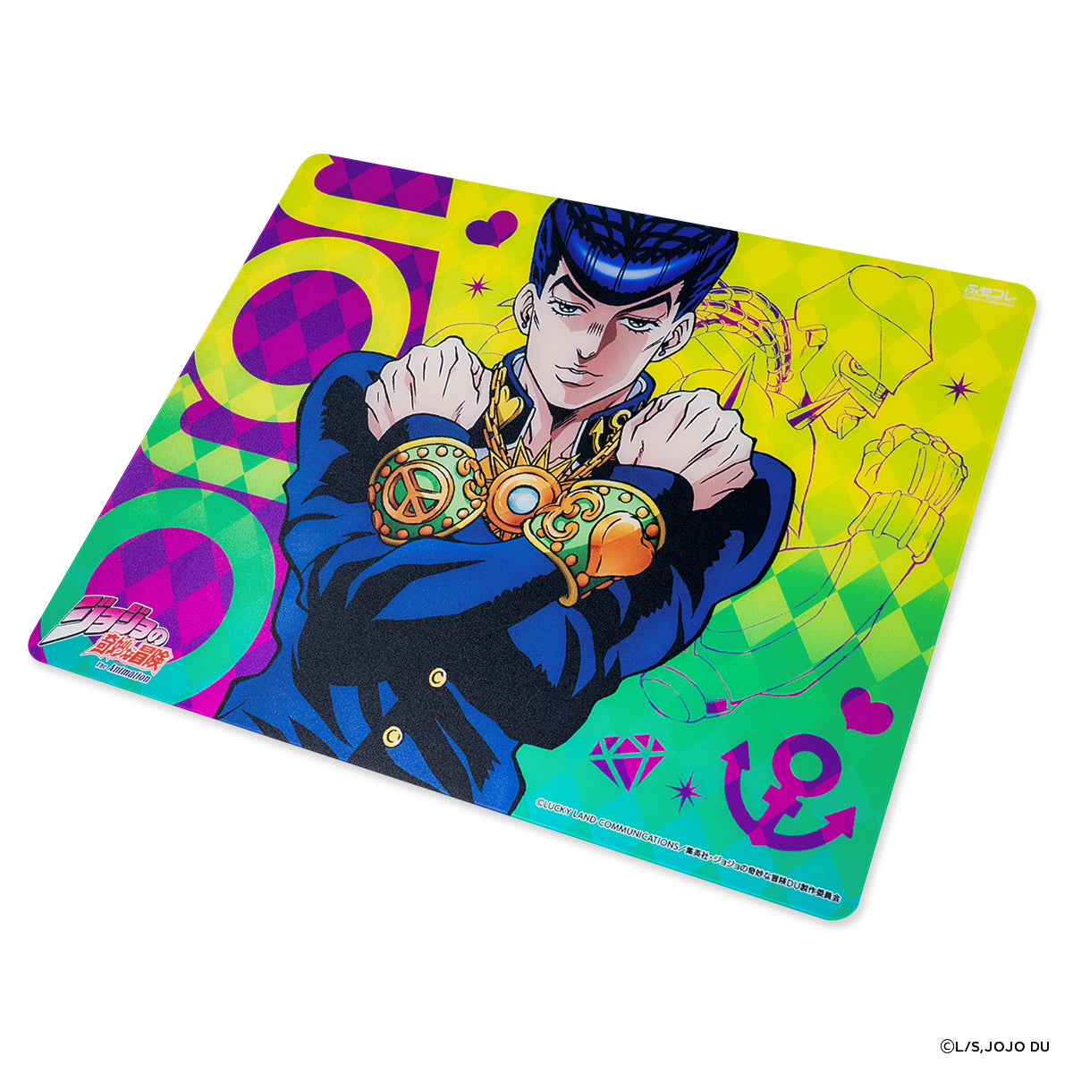 ジョジョの奇妙な冒険 ダイヤモンドは砕けない コラボレーション ガラスマウスパッド Dream Gamer 浮【他商品との同梱不可】