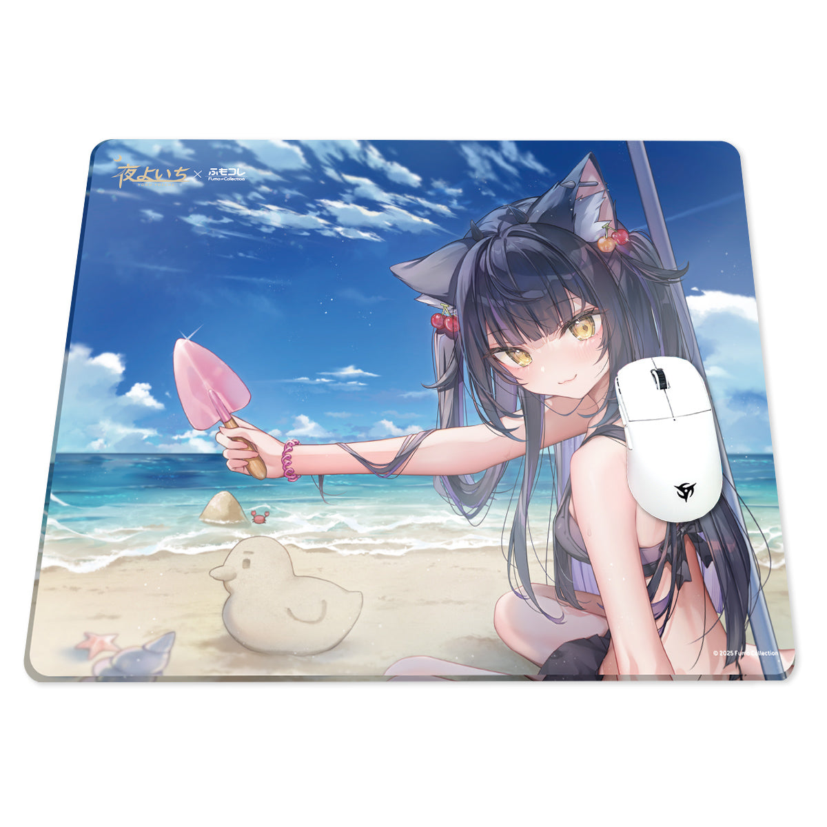 ふもコレSeasons ×  夜よいち Dream Gamer ガラスマウスパッド 25夏【他商品との同梱不可】