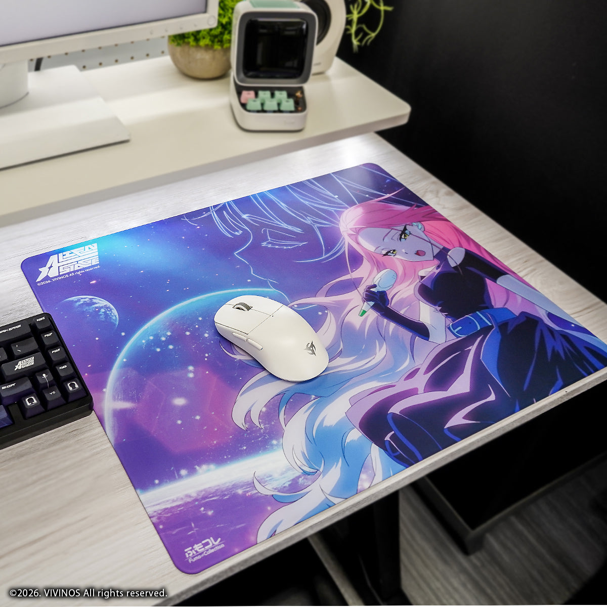 ALIEN STAGE × ふもコレ ガラスマウスパッド A (Dream Gamer)【他商品