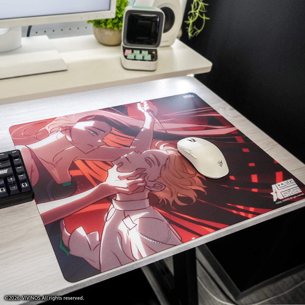ALIEN STAGE × ふもコレ ガラスマウスパッド C (Dream Gamer)【他商品