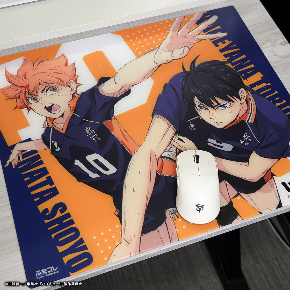 ハイキュー!! × ふもコレ ガラスマウスパッド 烏野高校モデル【他商品との同梱不可】
