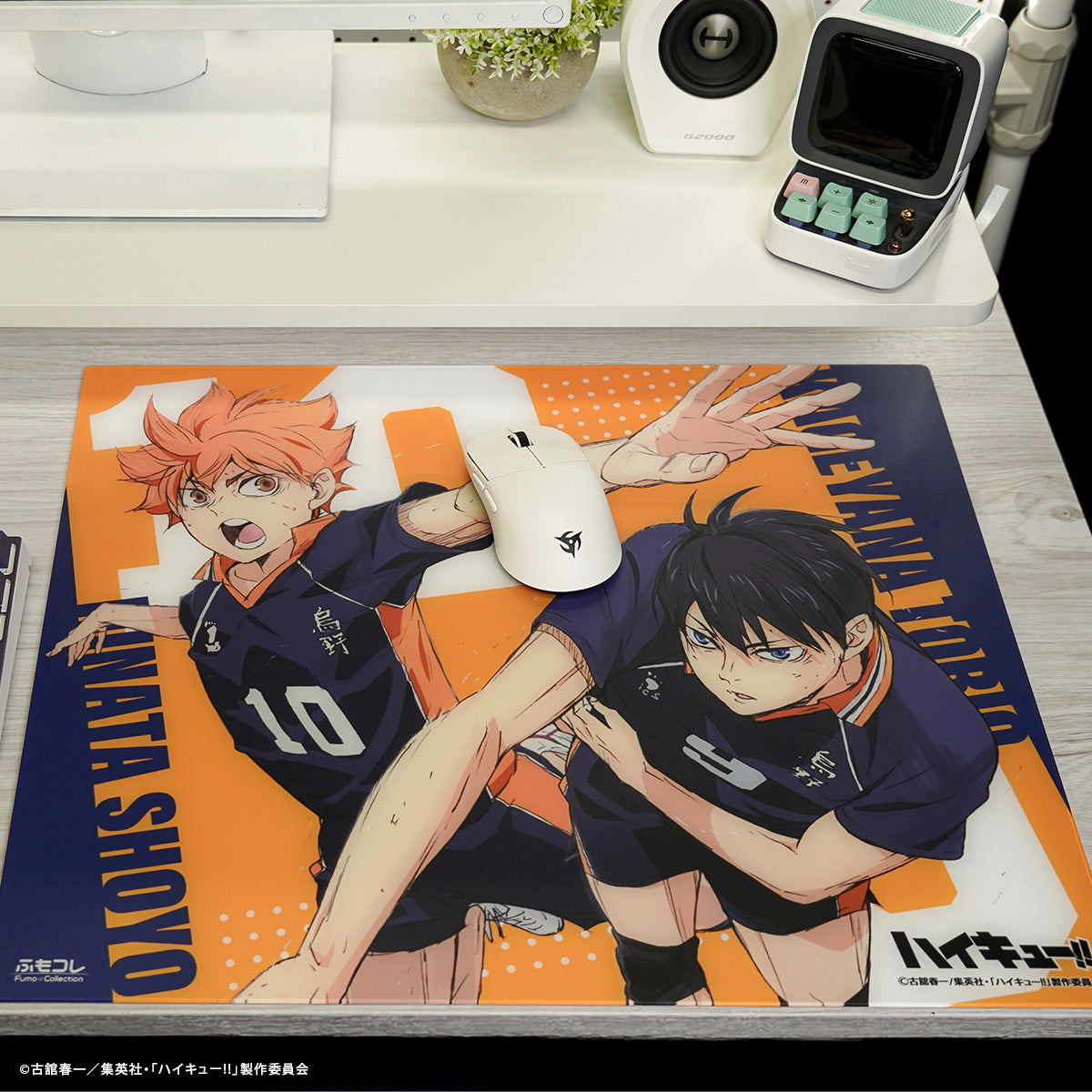 ハイキュー!! × ふもコレ ガラスマウスパッド 烏野高校モデル【他商品との同梱不可】