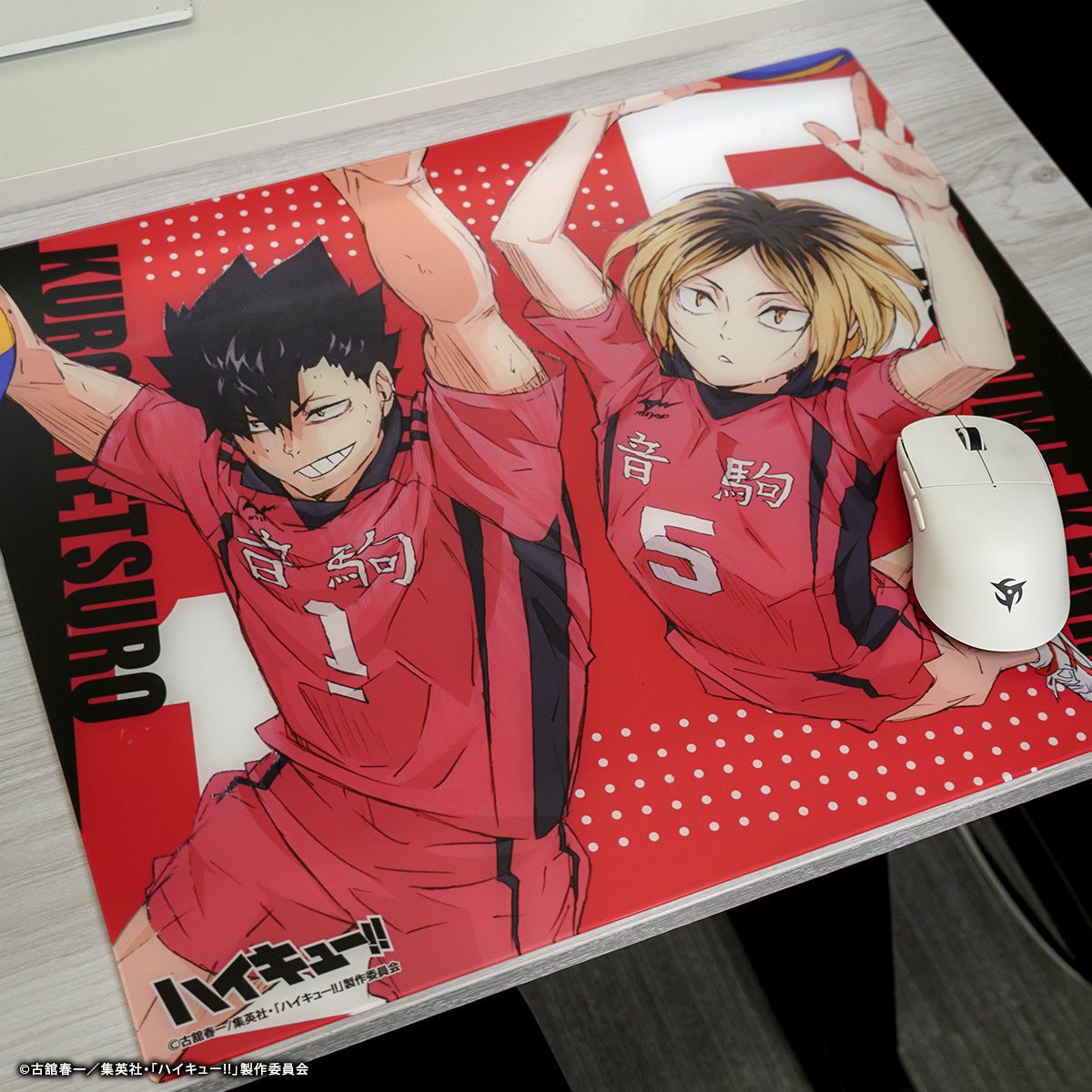 ハイキュー!! × ふもコレ ガラスマウスパッド 音駒高校モデル【他商品との同梱不可】