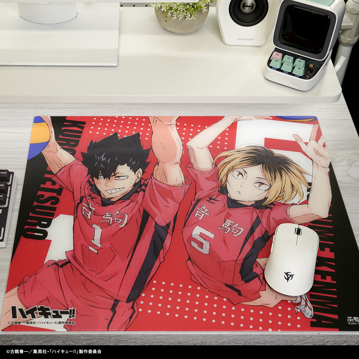ハイキュー!! × ふもコレ ガラスマウスパッド 音駒高校モデル【他商品との同梱不可】
