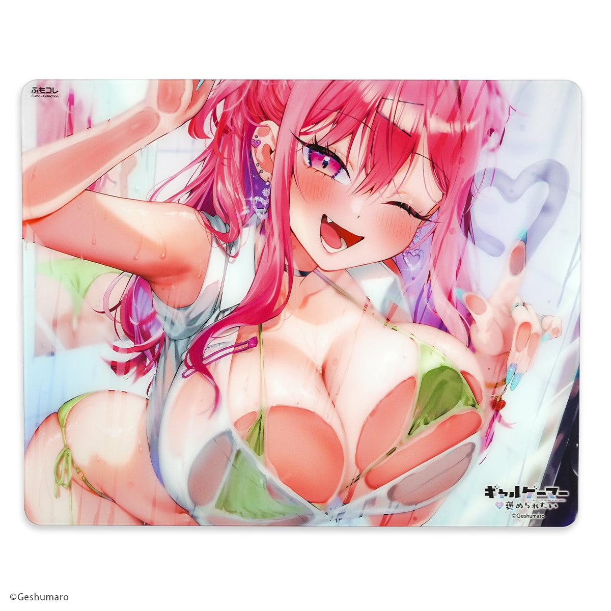 ギャルゲーマーに褒められたい × ふもコレ ガラスマウスパッド 莉音 (Dream Gamer)【他商品との同梱不可】