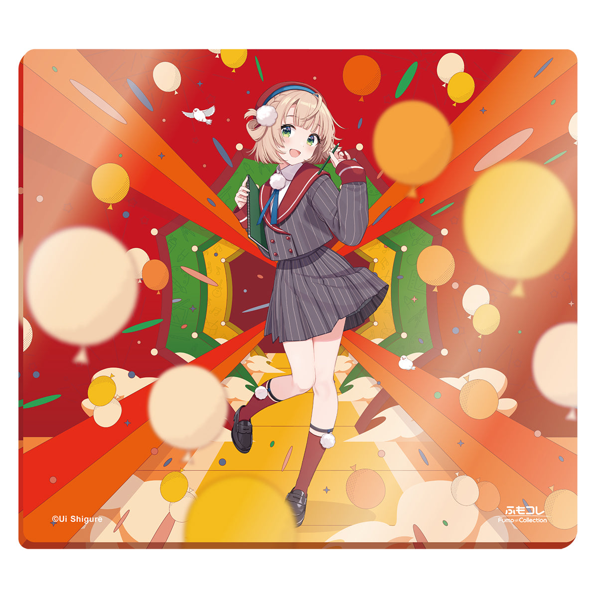 ふもコレ × しぐれうい5周年記念 Dream Gamer Thunder Glass Mousepad【他商品との同梱不可】