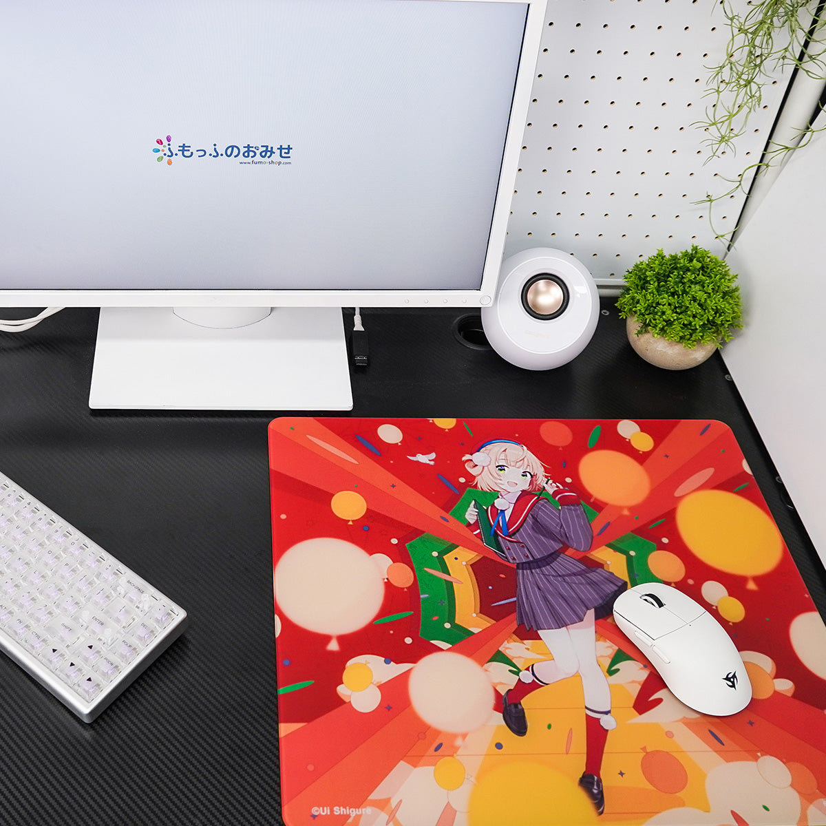 ふもコレ × しぐれうい5周年記念 Dream Gamer Thunder Glass Mousepad【他商品との同梱不可】