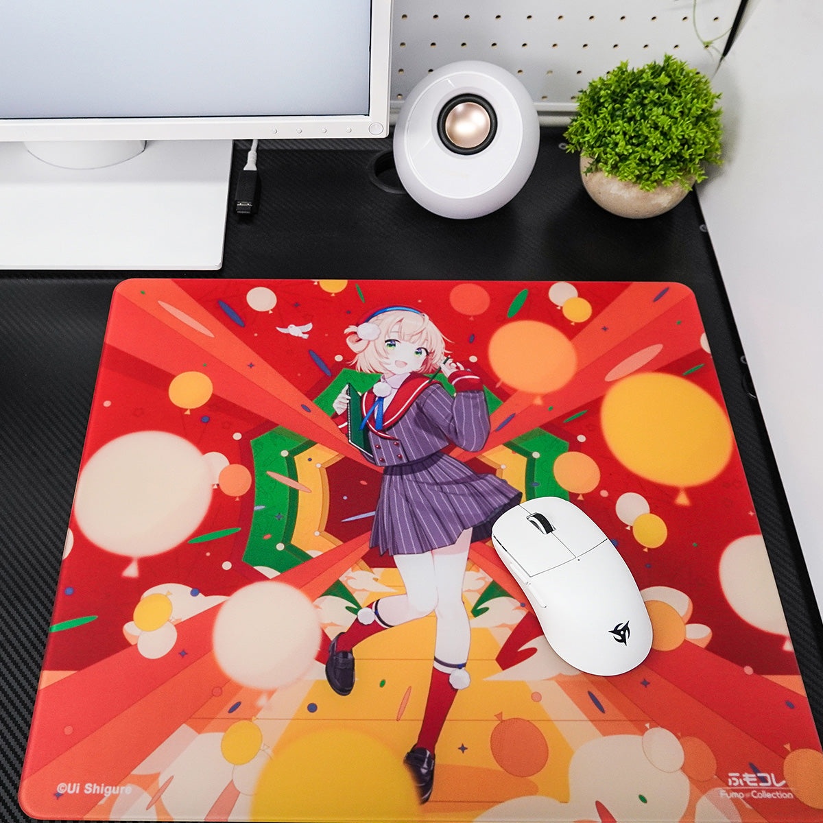 ふもコレ × しぐれうい5周年記念 Dream Gamer Thunder Glass Mousepad【他商品との同梱不可】