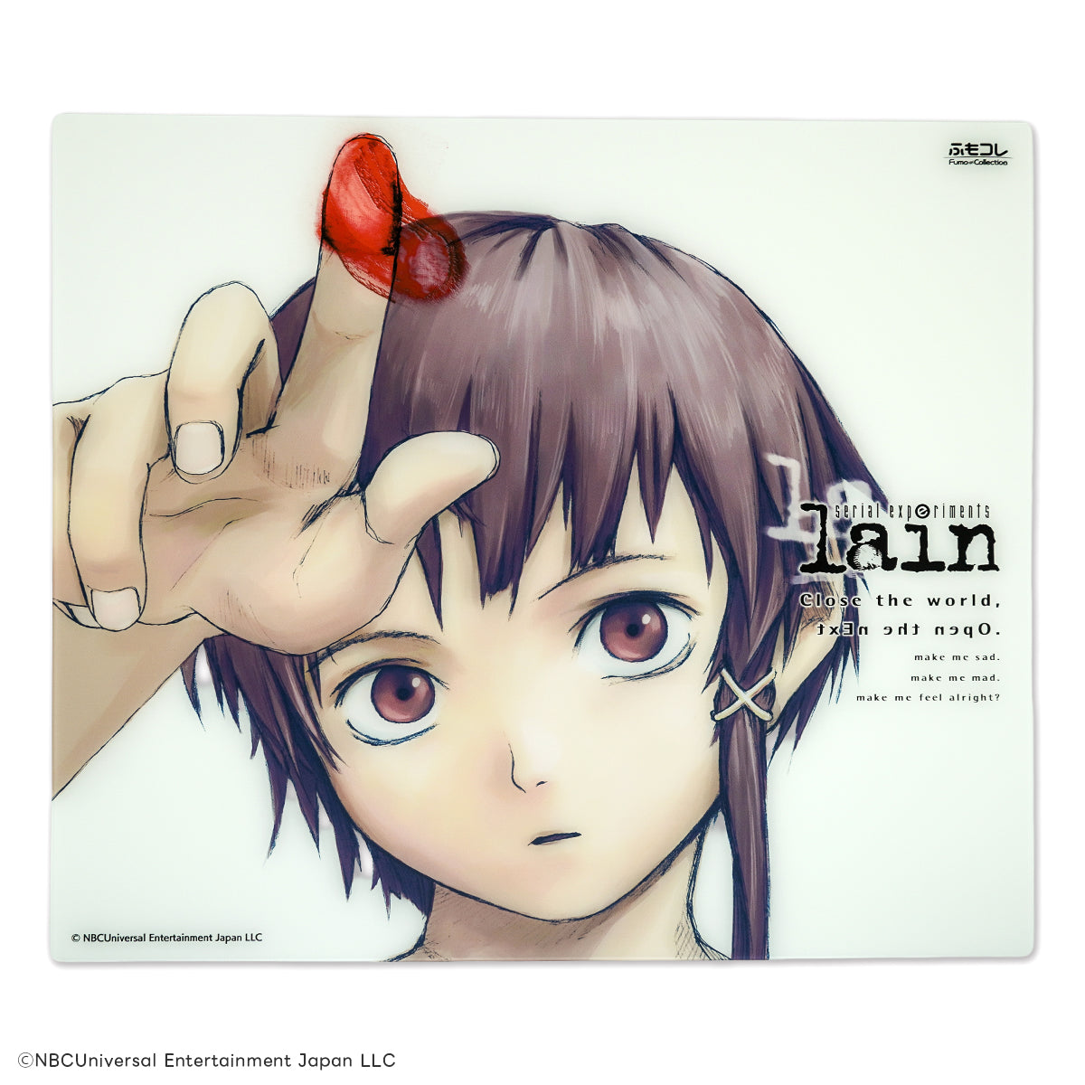 serial experiments lain × ふもコレ ガラスマウスパッド (Arbiter studio)【他商品との同梱不可】