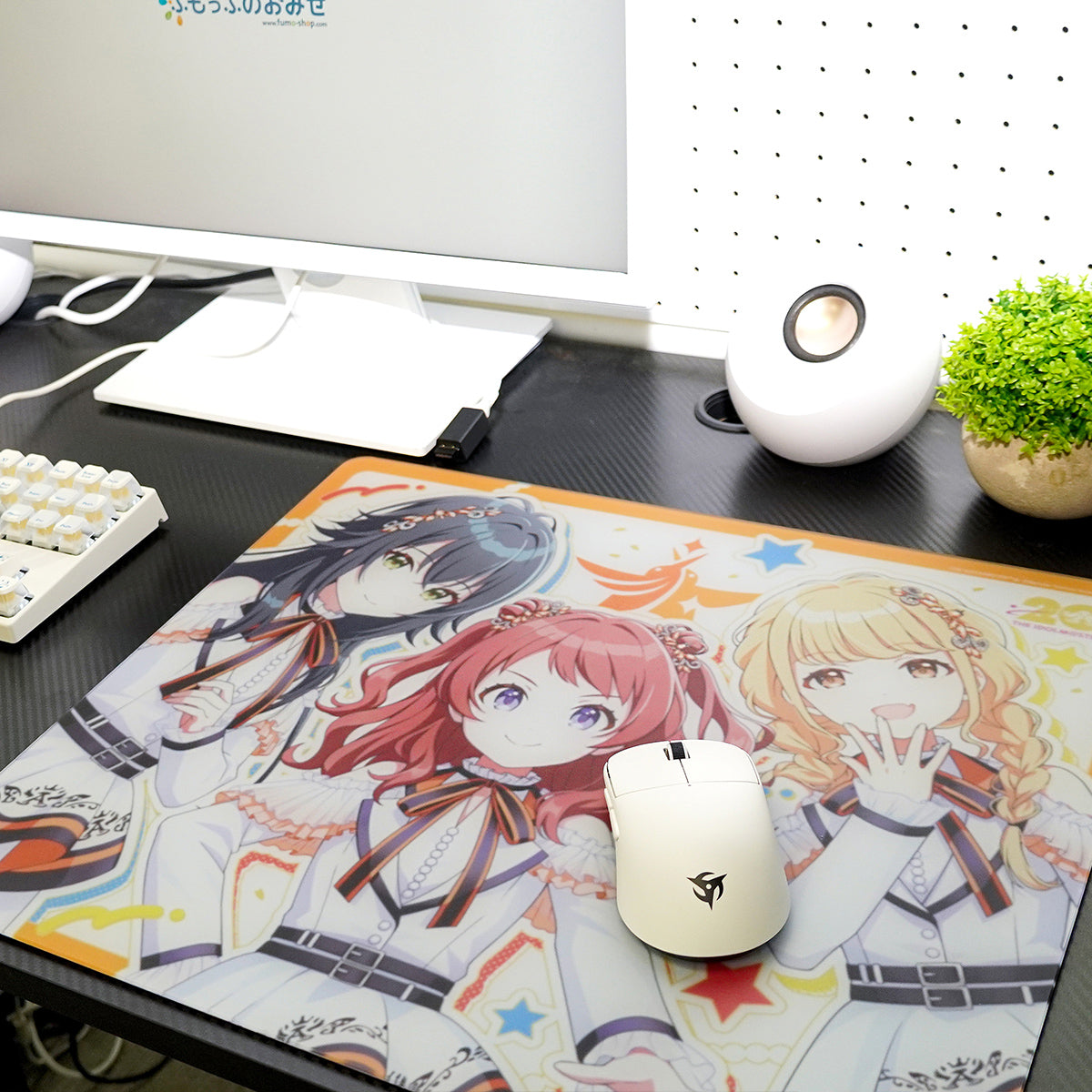 ふもコレ × 学園アイドルマスター ガラスマウスパッド【他商品との同梱不可】
