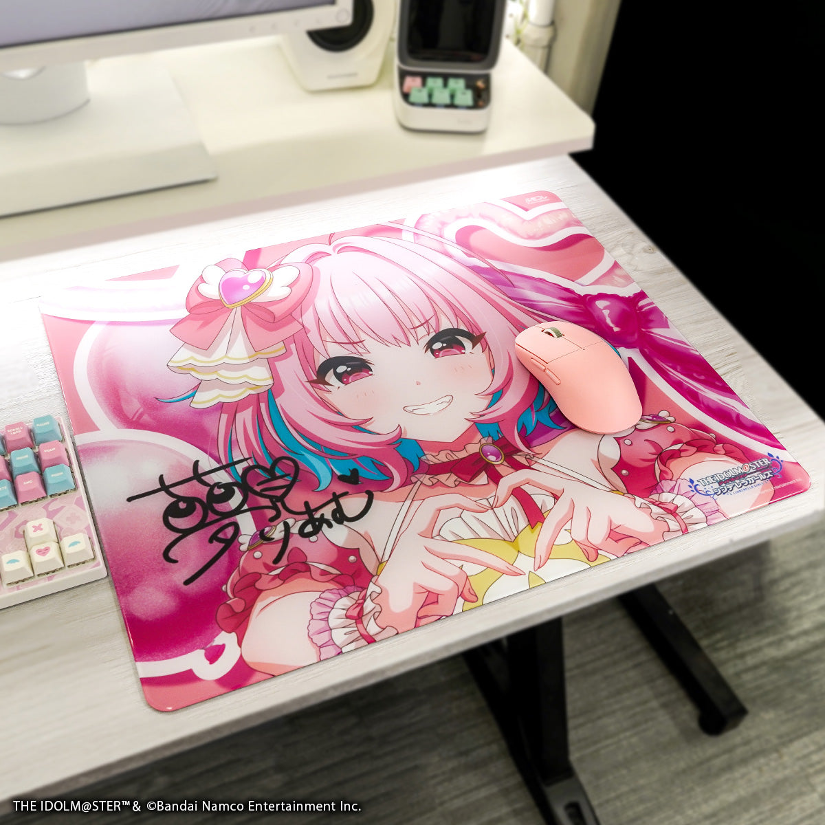 アイドルマスター シンデレラガールズ × ふもコレ ガラスマウスパッド 夢見りあむ (Dream Gamer)【他商品との同梱不可】