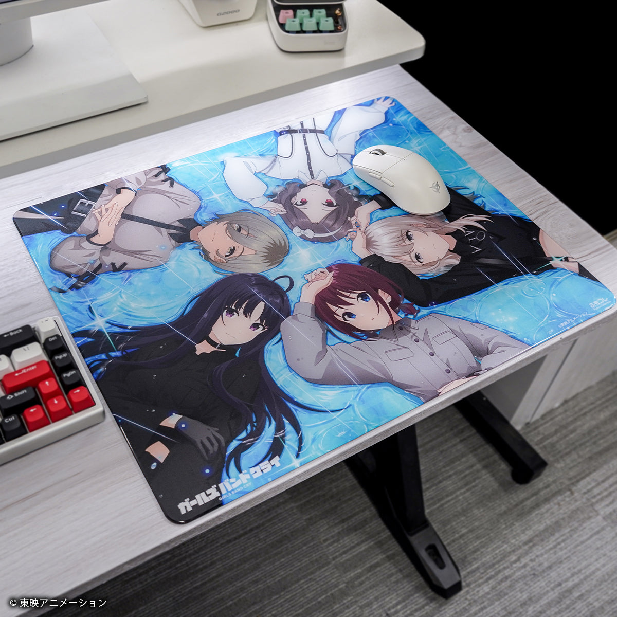 ガールズバンドクライ × ふもコレ ガラスマウスパッド (Dream Gamer)【他商品との同梱不可】