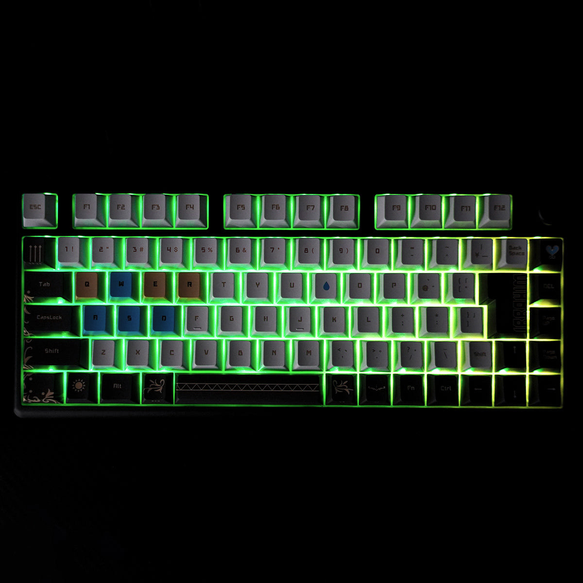 にじさんじ × ふもコレ キーボード イブラヒム Arbiter studio 日本語配列 75% ラピッドトリガー (Gateron Magnetic White) 軸