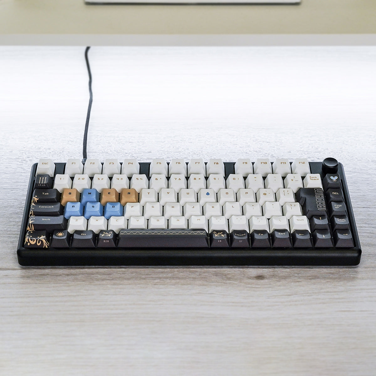 にじさんじ × ふもコレ キーボード イブラヒム Arbiter studio 日本語配列 75% ラピッドトリガー (Gateron Magnetic White) 軸