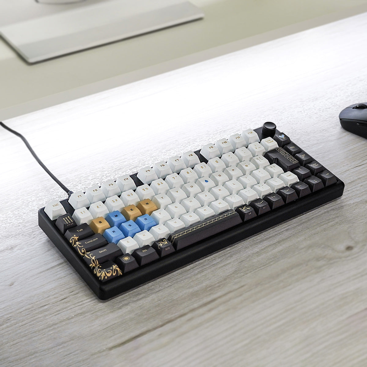 にじさんじ × ふもコレ キーボード イブラヒム Arbiter studio 日本語配列 75% ラピッドトリガー (Gateron Magnetic White) 軸