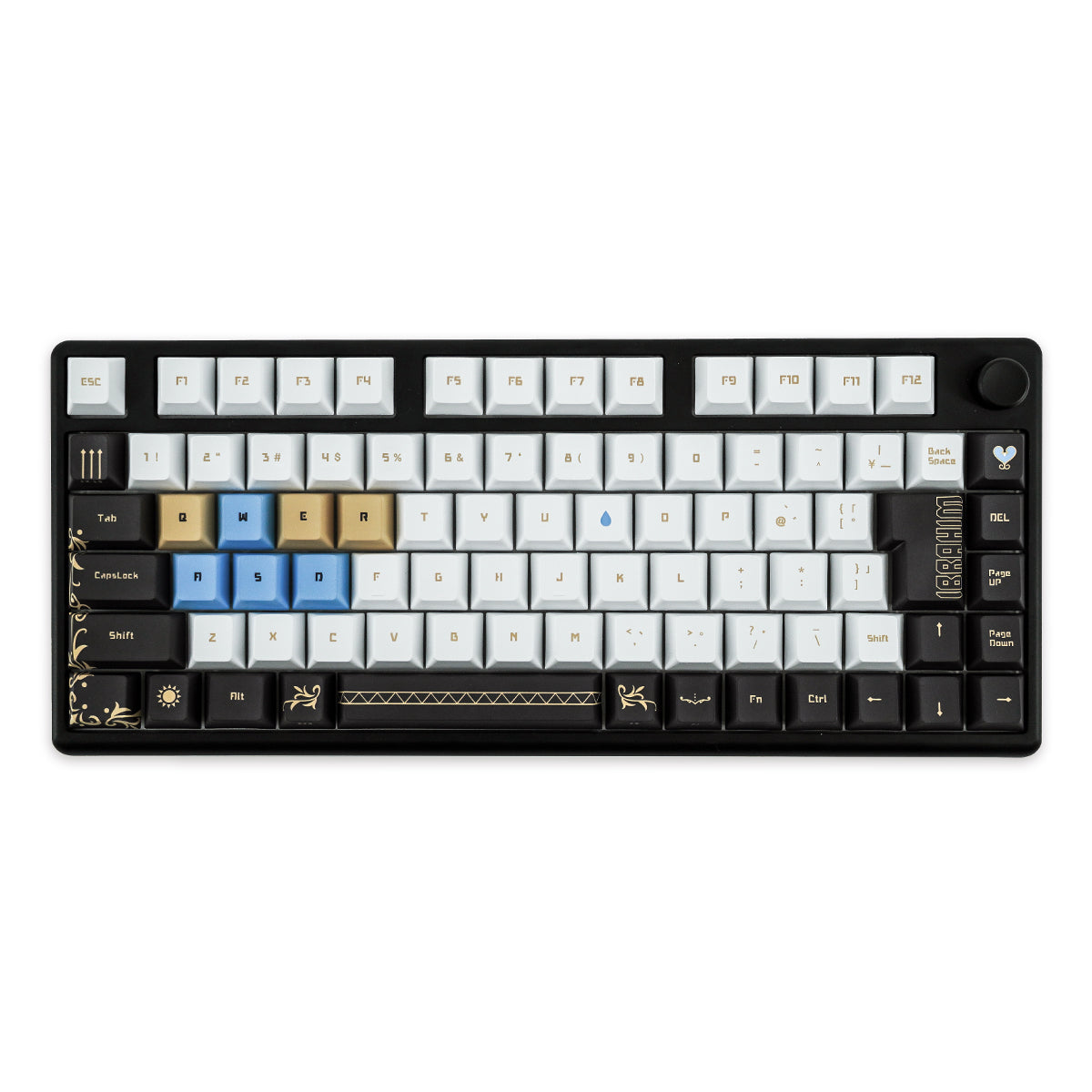 にじさんじ × ふもコレ キーボード イブラヒム Arbiter studio 日本語配列 75% ラピッドトリガー (Gateron Magnetic White) 軸