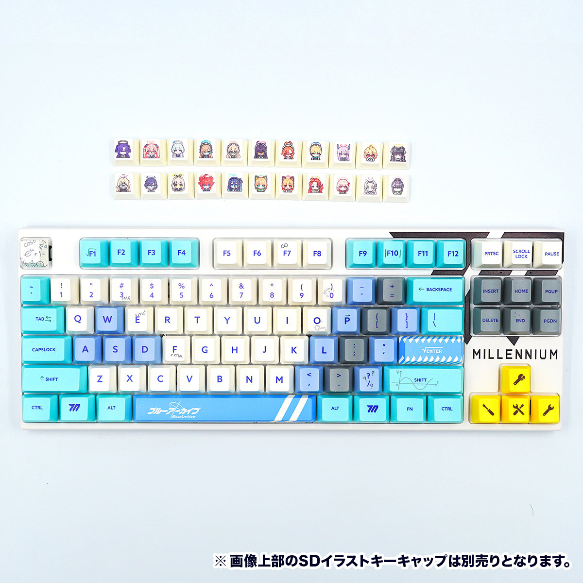 ふもコレ×ブルーアーカイブ キーボード ミレニアムサイエンススクール 英語配列