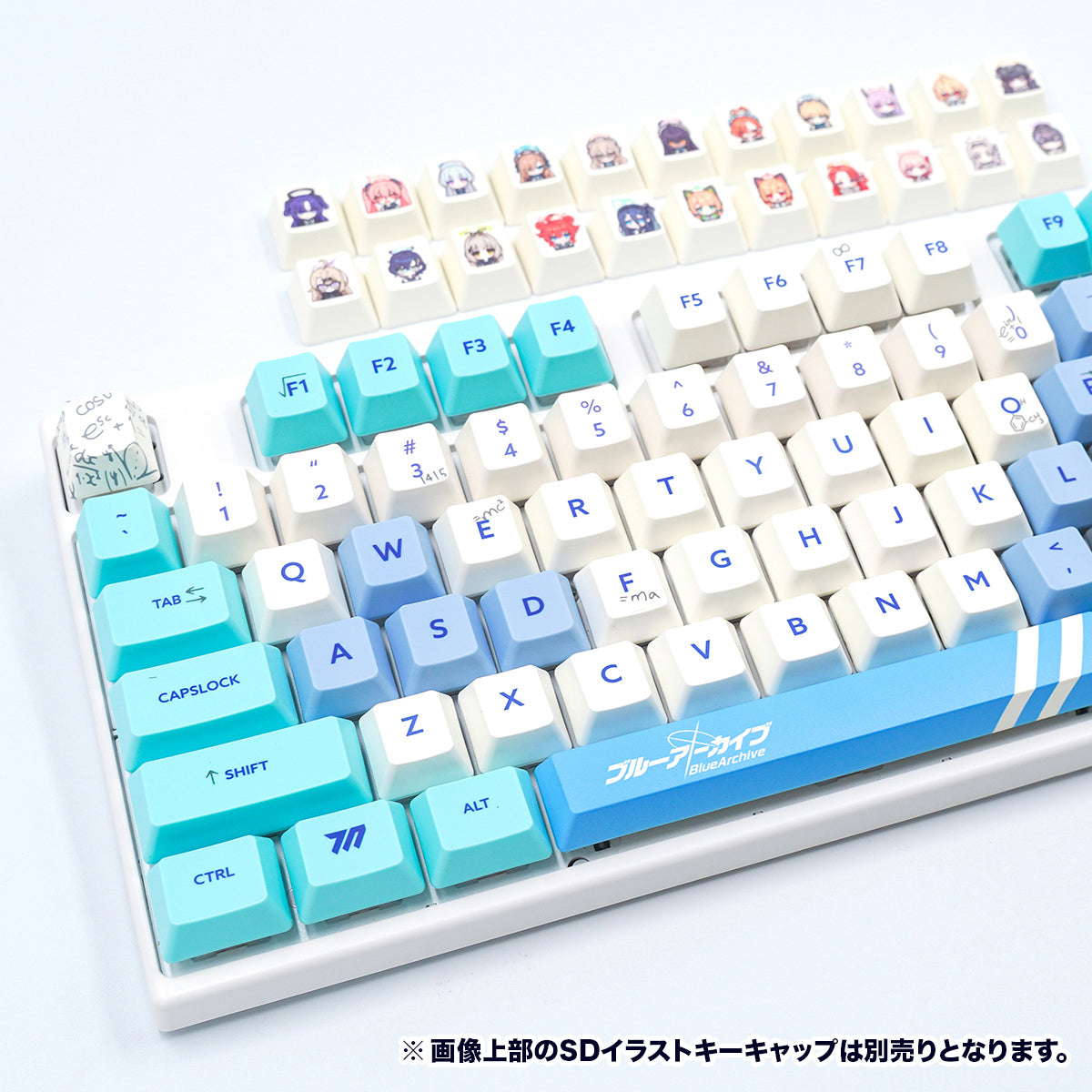 ふもコレ×ブルーアーカイブ キーボード ミレニアムサイエンススクール 英語配列