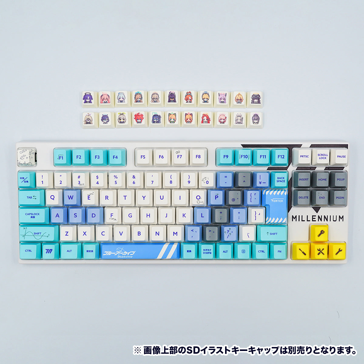 ふもコレ×ブルーアーカイブ キーボード ミレニアムサイエンススクール 日本語配列