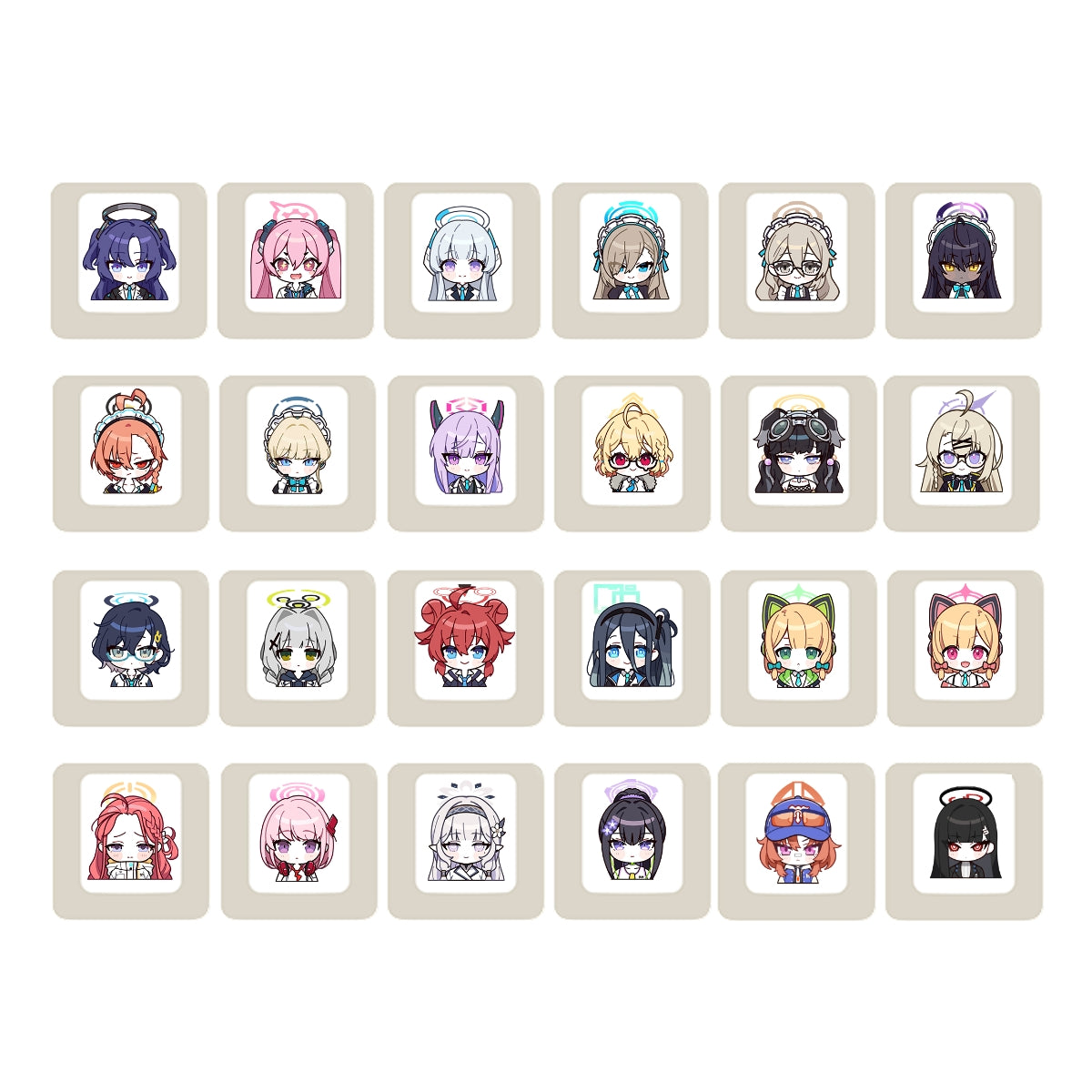 ブルーアーカイブ × ふもコレ キーキャップセット ミレニアムサイエンススクール 24種全種セット