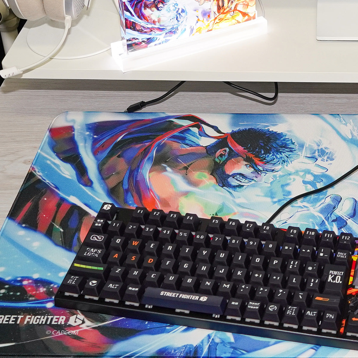 ふもコレ × STREET FIGHTER 6 マウスパッド リュウVSケン