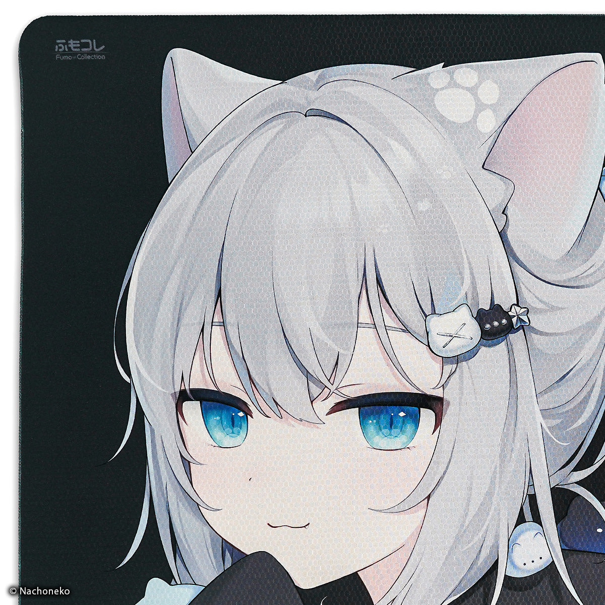 Nachoneko × ふもコレ ゲーミングマウスパッド Black (ベースモデル X-raypad Unique Heavy Bee S)