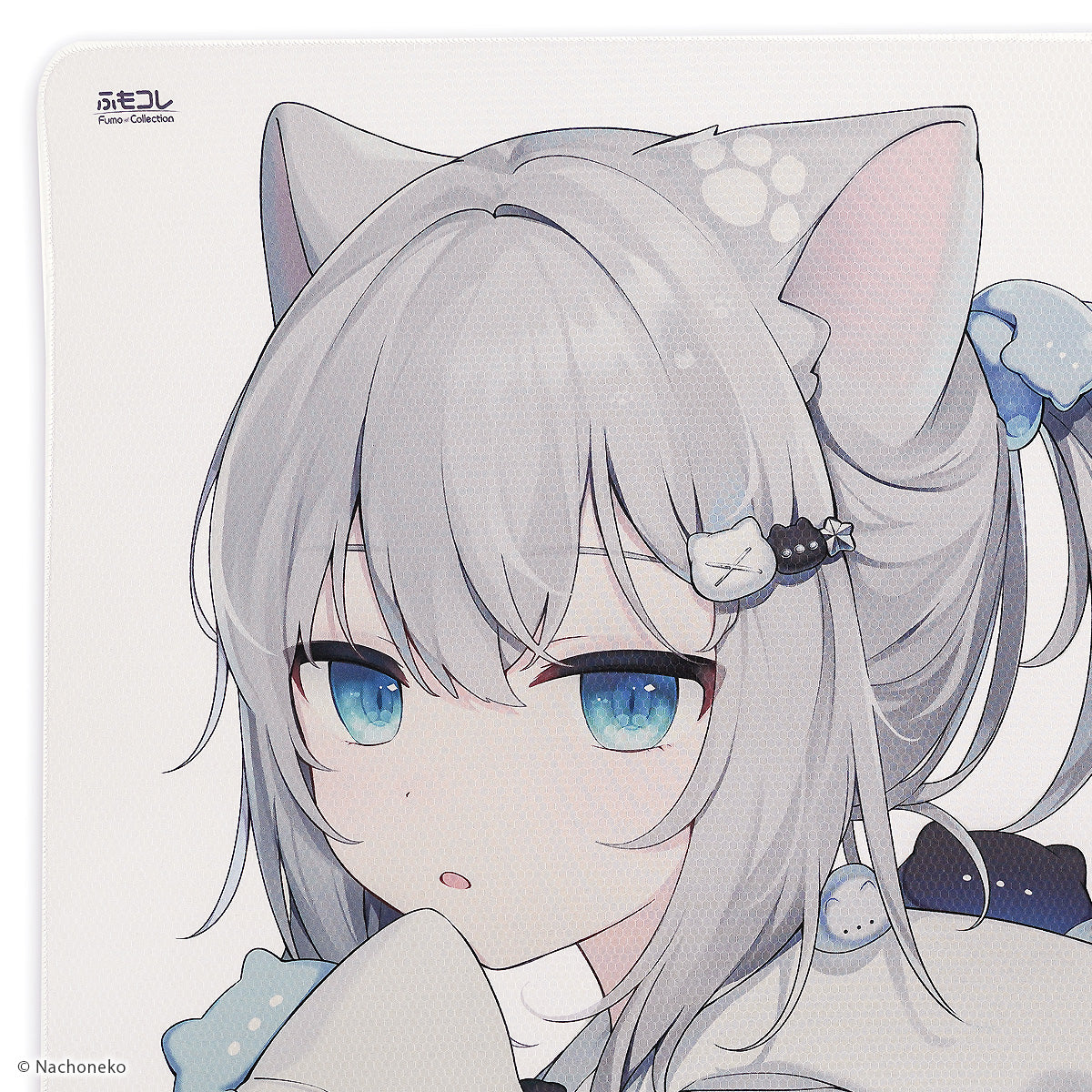 Nachoneko × ふもコレ ゲーミングマウスパッド White (ベースモデル X