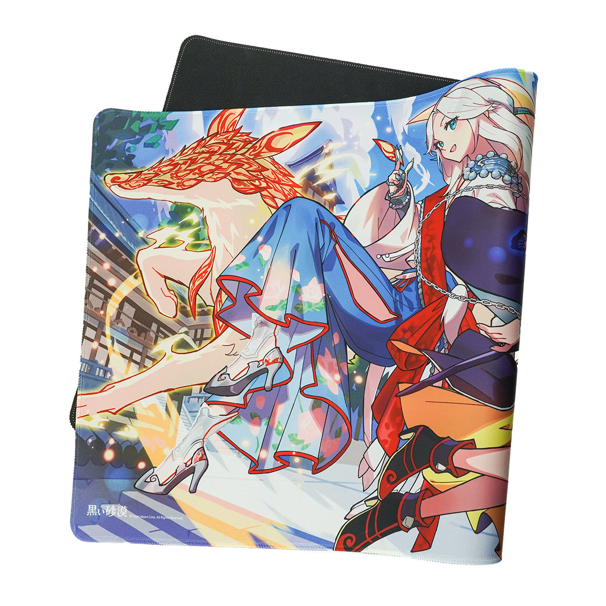 ふもコレ × 黒い砂漠 ゲーミングマウスパッド メグ＆ウサ 2XL