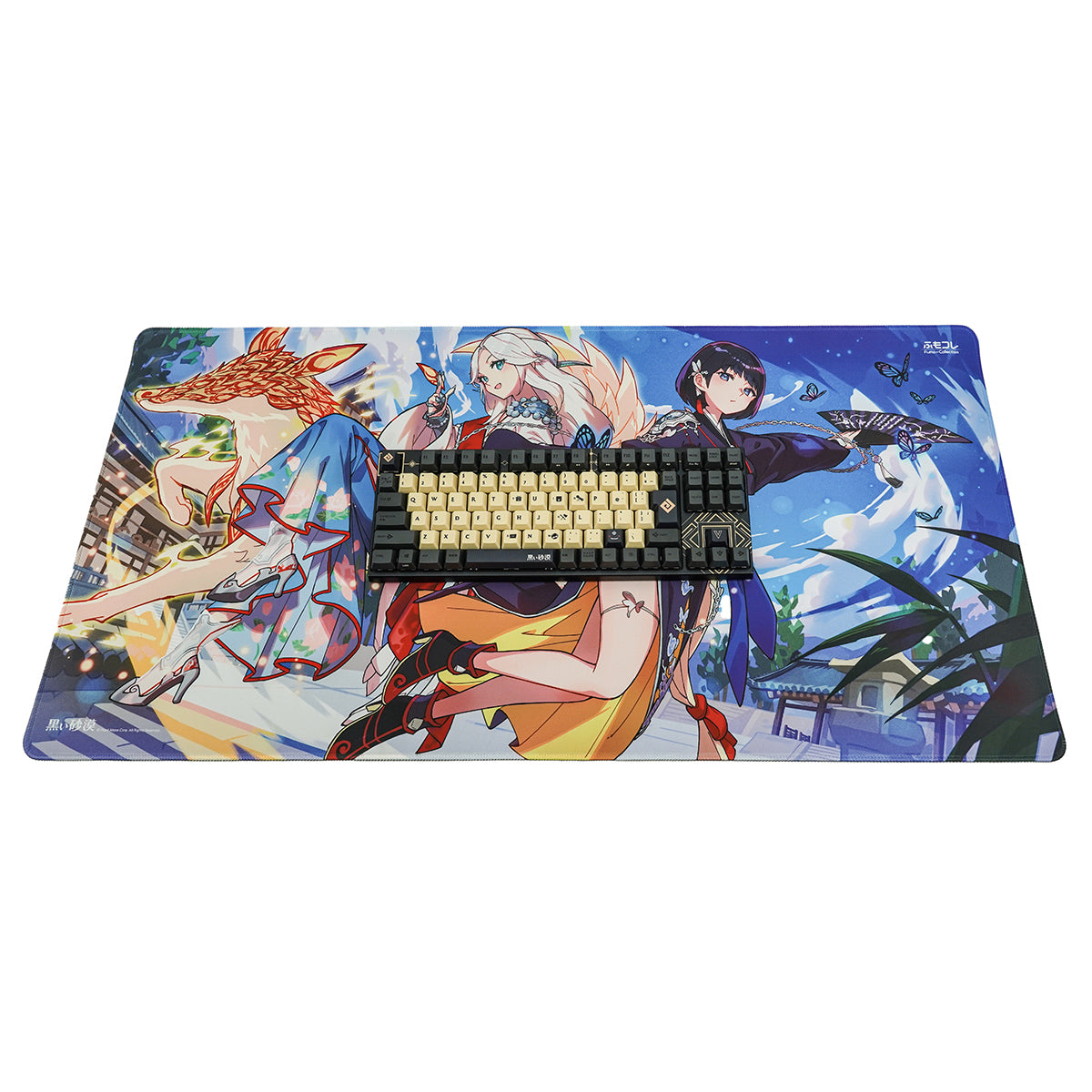 ふもコレ × 黒い砂漠 ゲーミングマウスパッド メグ＆ウサ 2XL
