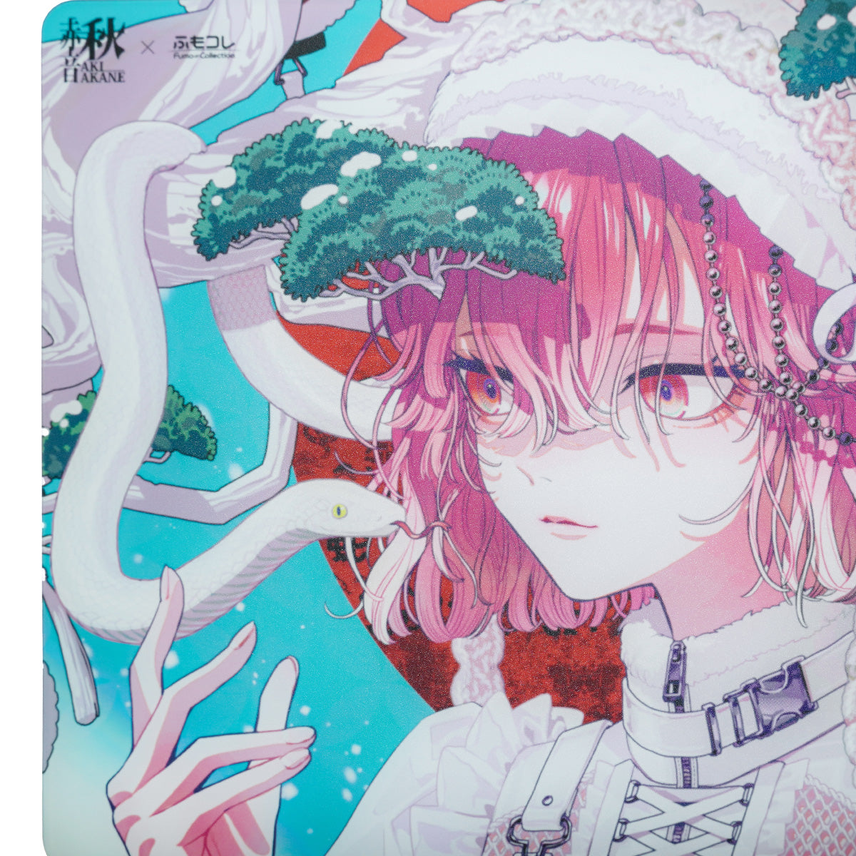 ふもコレSEASONS × 秋赤音 Dream Gamer 雷 ガラスマウスパッド 冬【他商品との同梱不可】