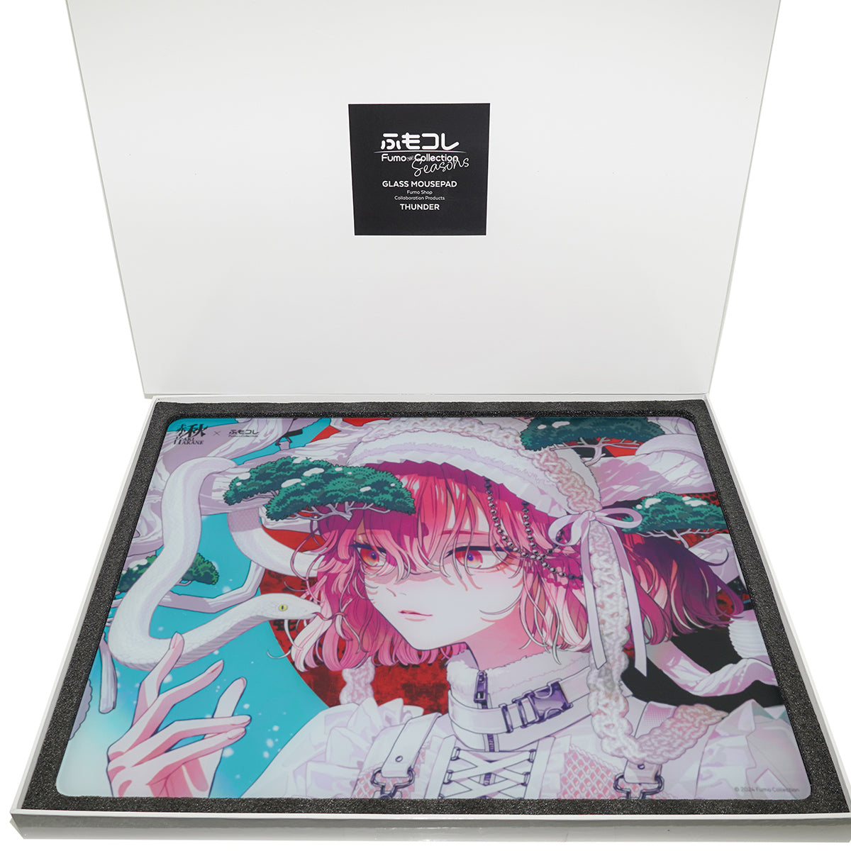 ふもコレSEASONS × 秋赤音 Dream Gamer 雷 ガラスマウスパッド 冬【他商品との同梱不可】