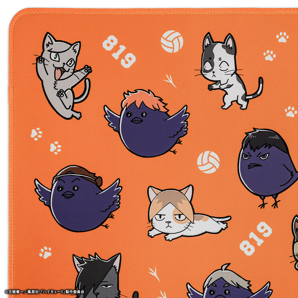 ハイキュー!! × ふもコレ ゲーミングマウスパッド XL 動物マスコットモデル